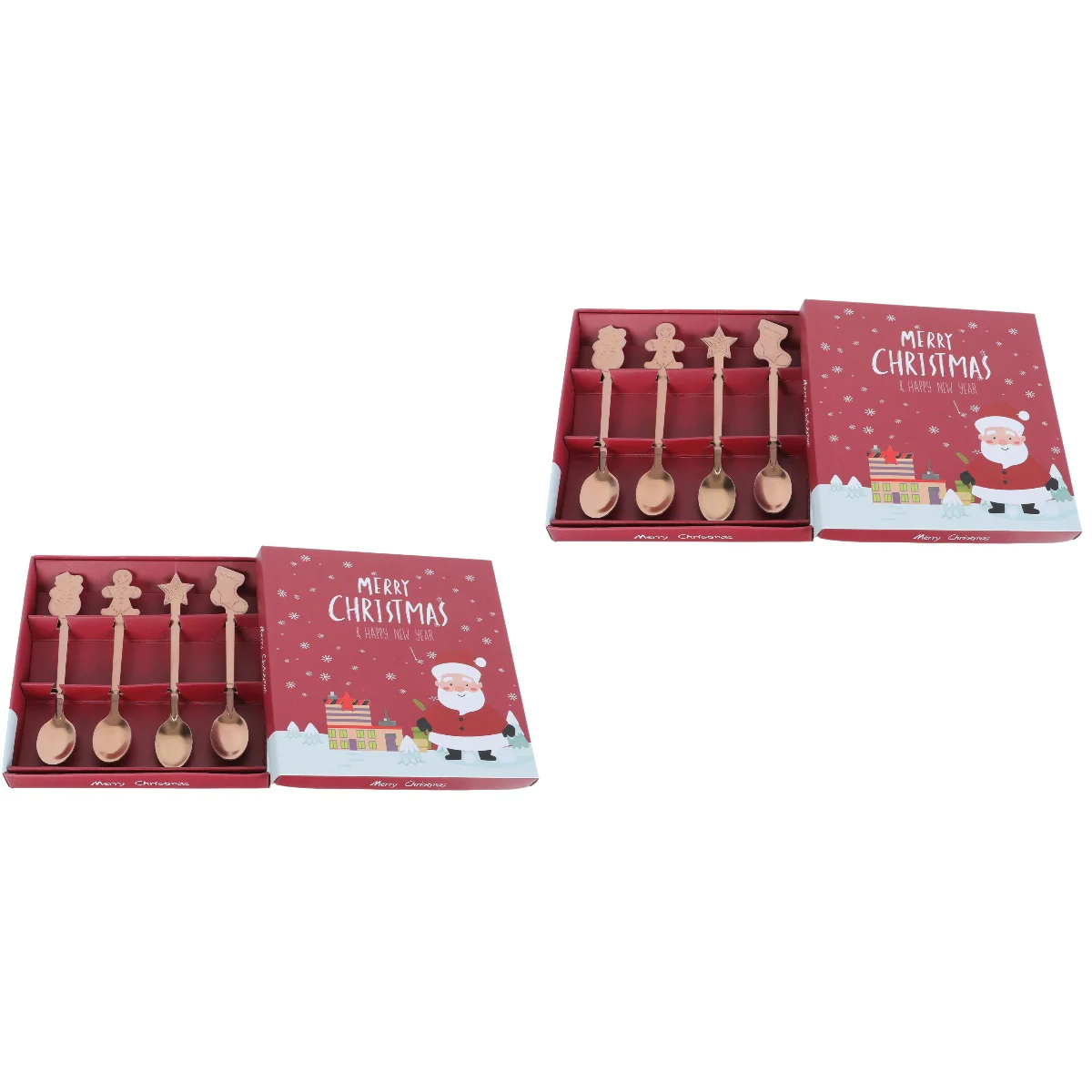 

Spoon Spoons Christmas Stainless Steel Coffee Tea Dessertsoup Stirring Tableware Jelly Metal Salad Honey Jam Mixing Ice