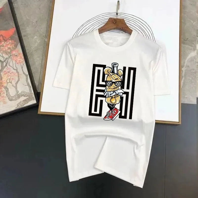 Футболка Мужская/Женская/детская с принтом бананов весна-лето