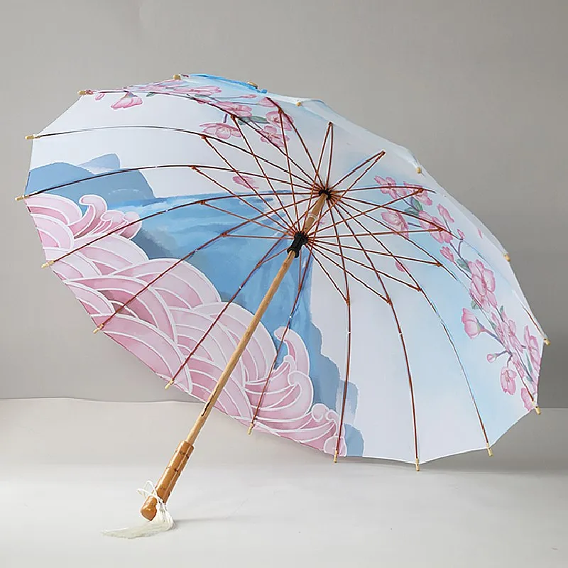 Бесплатная доставка женский зонт для девушек УФ-зонт свадьбы традиционный