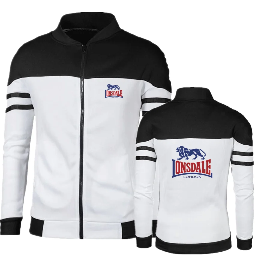 2022 LONSDALE New Mens Baseball Jackets Men Solid Bomber Spring/Autumn Zip Harajuku Vest Sweatshirts |