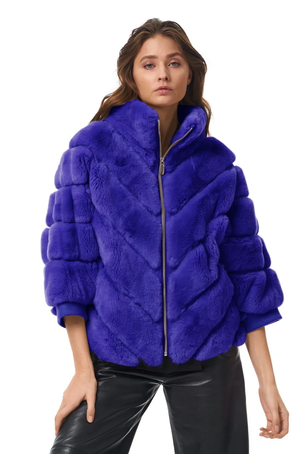 2022 New Fashion Fox Fur Imitation Fur Coat Ladies Korean Version Warm Slim Fur Coat 7 Color Top 7 Point Sleeves Faux Fur Coat