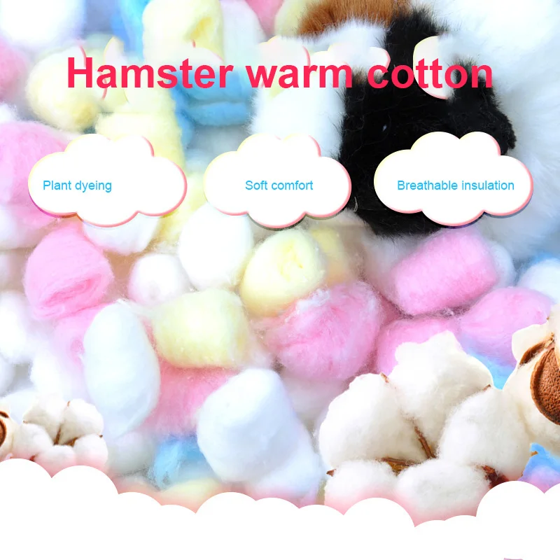 

Hamster Cotton Balls Hamsters Cage Accessories Winter Warm Hamster Nesting Material Hamsters Accessories Small Animals Supplies