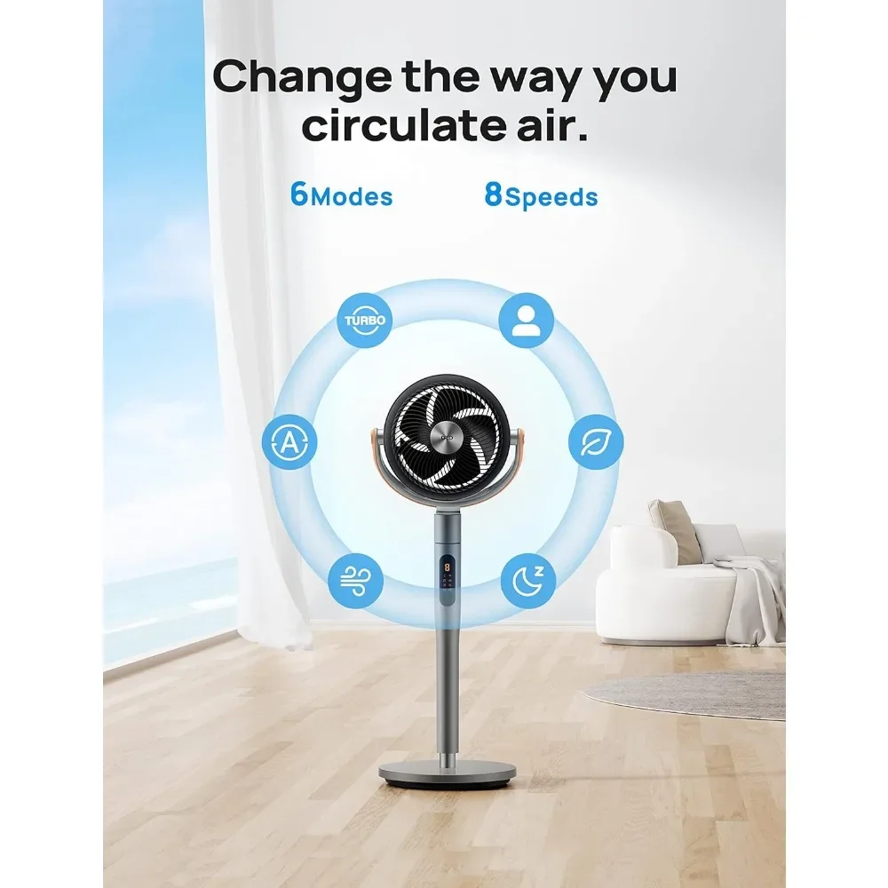 Вентилятор на пьедестале с дистанционным управлением PolyFan 513S 43-дюймовый тихий