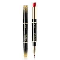 makeup ladies rotating double ended lipstick lip liner does not fade non stick cup lip liner double ended matte lipstick