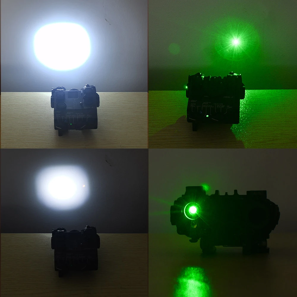 Лазерный прицел с зеленой точкой тактическая белая вспышка переключатель