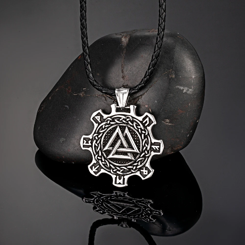 Мужское ожерелье символ викингов Othala старинная Подвеска из нержавеющей стали