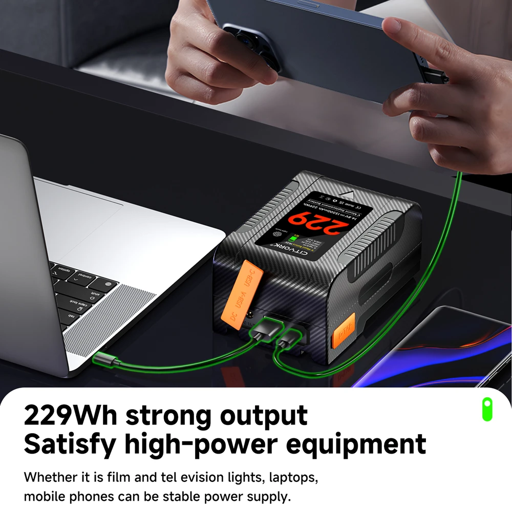 Аккумулятор с V-образным креплением BP-229 для видеокамеры Sony видеоподсветки Blackmagic