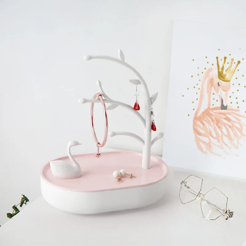 

1PCS Swan Jewelry Stand Display Jewelry Tray Tree Earring Holder Necklace Ring Pendant Bracelet Display Storage Racks