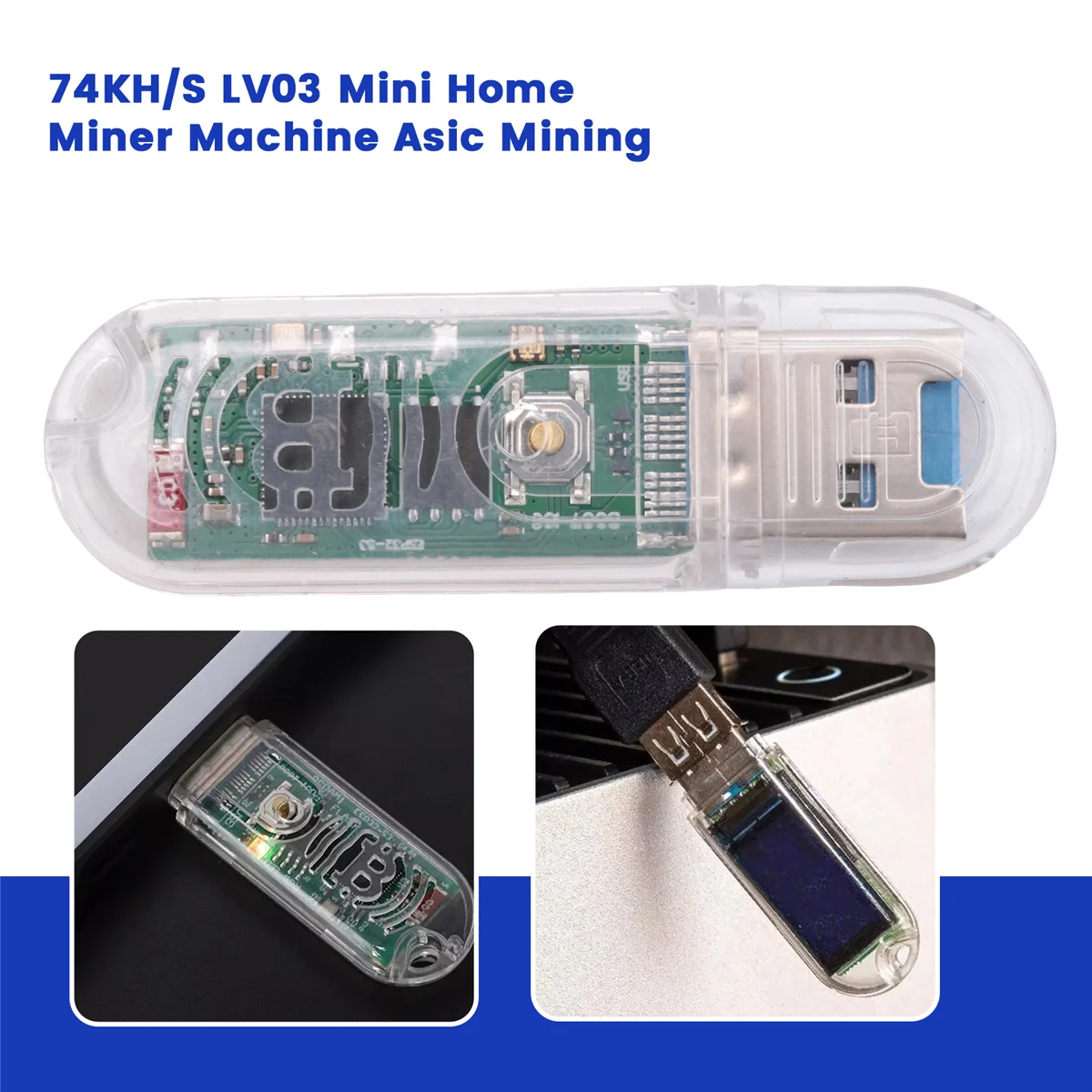 Lucky Miner V3 Silent Machine Usb Mining 74KH/S LV03 Мини-домашний майнер Asic