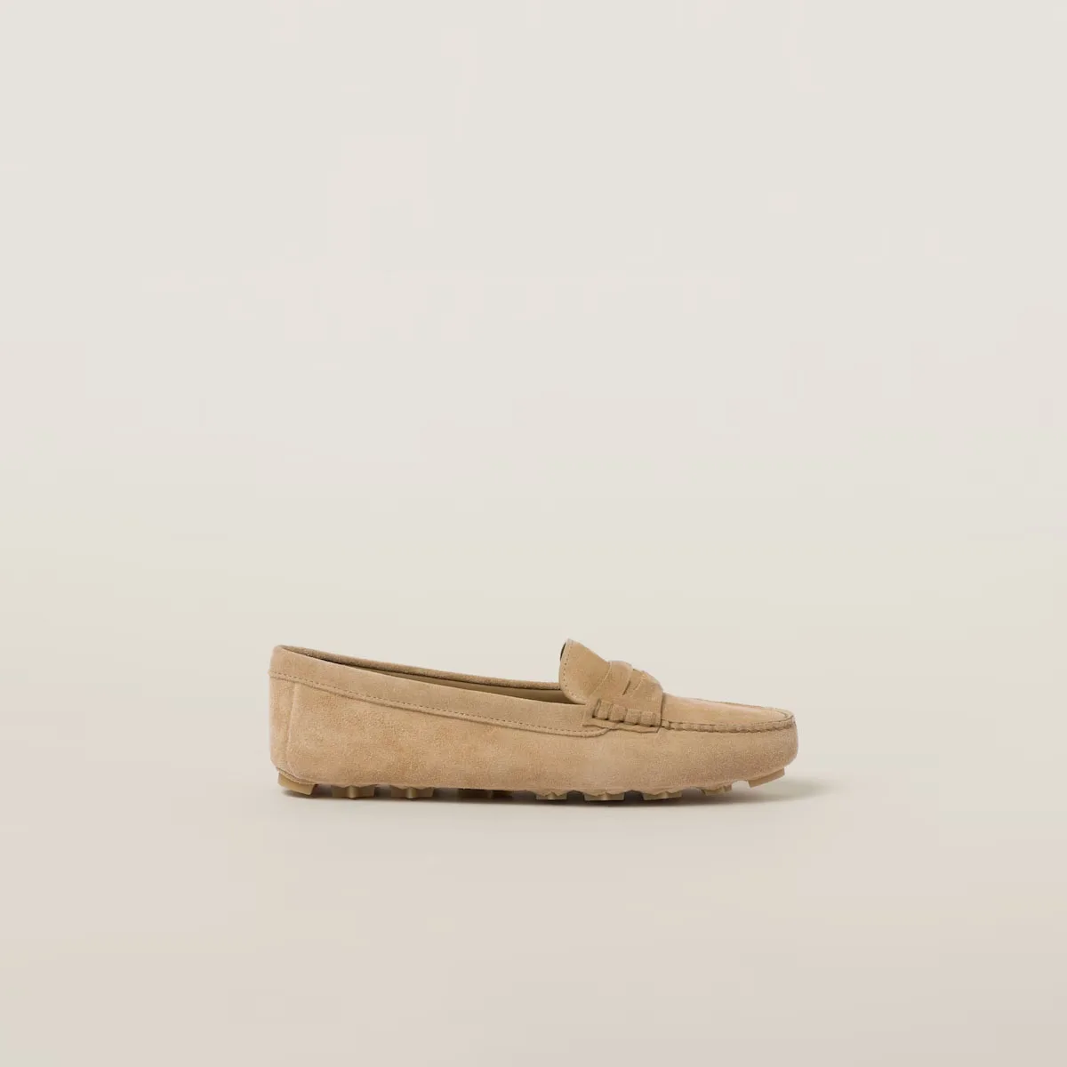 Женские замшевые туфли для вождения темно-синие бежевые