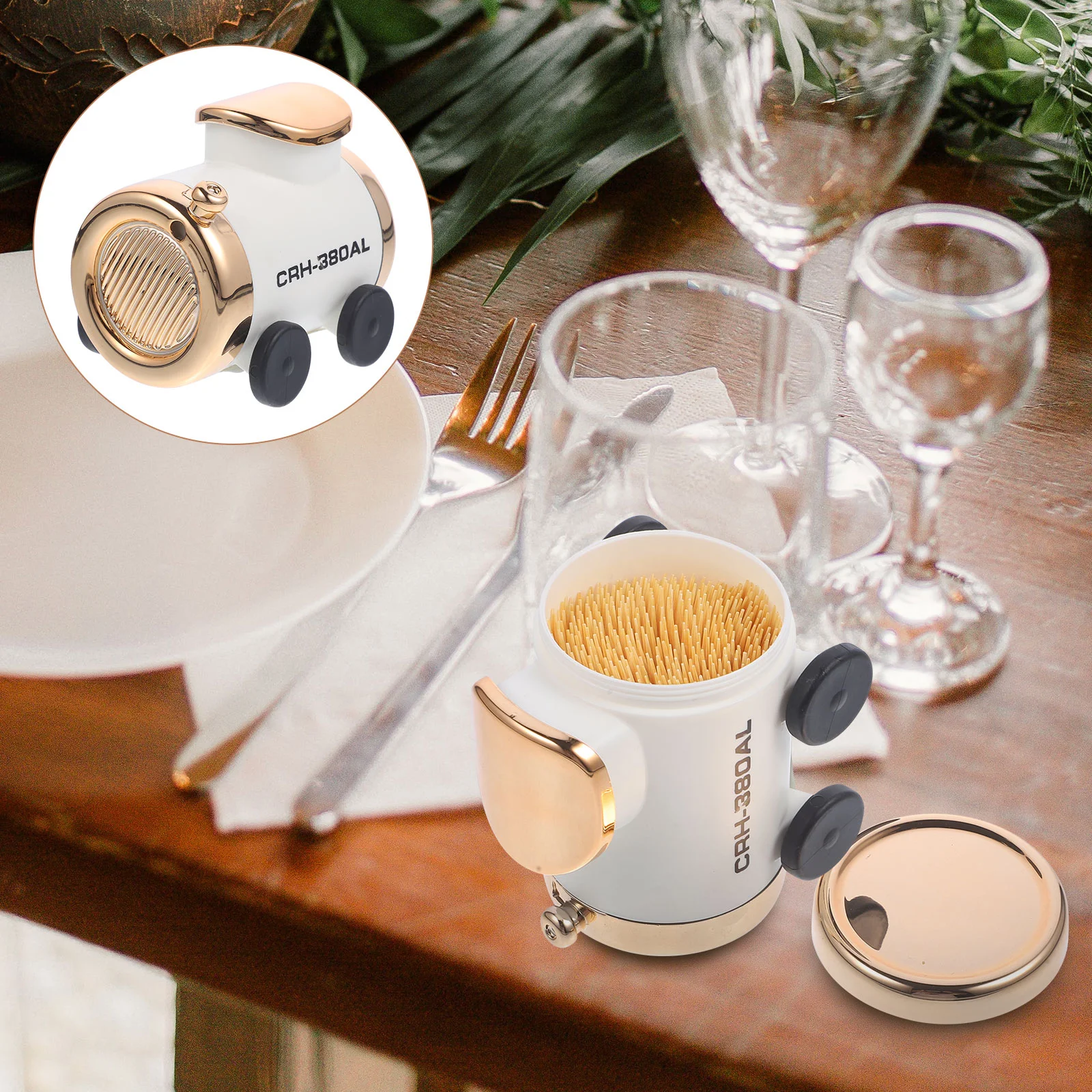 

Portable Toothpick Holder Trinket Storage Case Dispenser Toothpicks Can Plastic