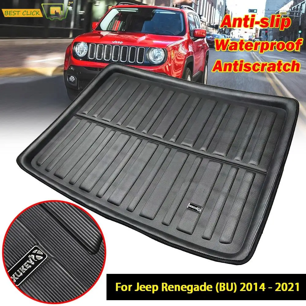 

Tailored For Jeep Renegade BU 2014 2015 2016 2017 2018 2019 2020 2021 Boot Tray Liner Cargo Trunk Floor Mat Heavy Duty Carpet