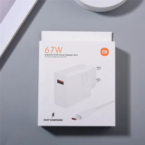 Оригинальное зарядное устройство Xiaomi 67 Вт, адаптер для быстрой зарядки с европейской и американской вилкой, 6 А, кабель Type-C для Xiaomi 12, 11, POCO X5, X4 Pro, Redmi Note 9, 10 Pro