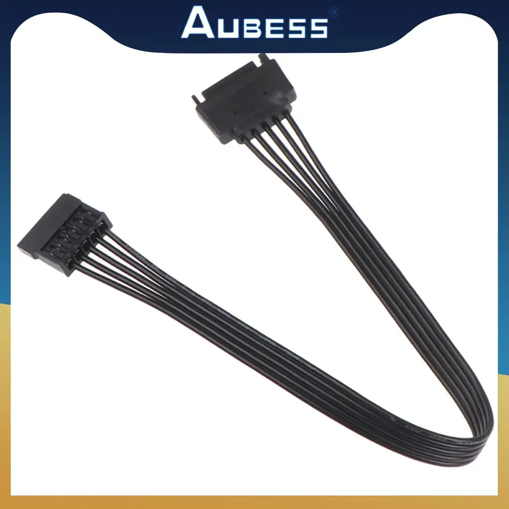 

18awg Sata 15pin Male To Female Power Extension Cable Female Power Extension Cable Ul 1007 18awg Wires 30cm Extension Cord