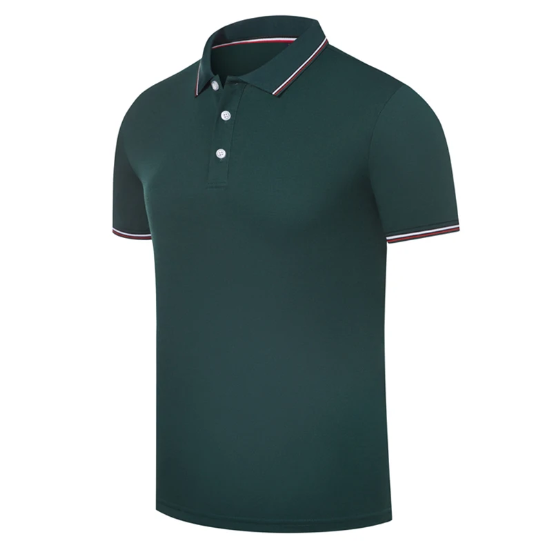 2022 New Fashion Brand Polo Shirt Men's Summer Mandarin Collar Slim Fit Solid Color Button Breathable Polos Casual Men Clothing