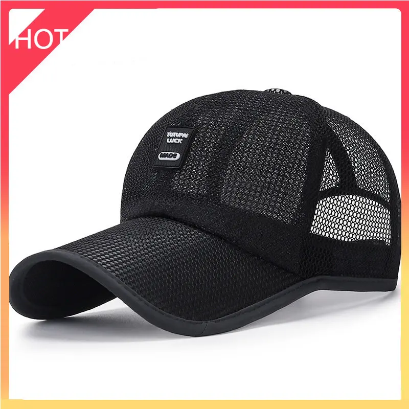 

Простое поступление, бейсболки унисекс в сеточку для взрослых, регулируемая хлопковая дышащая удобная Солнцезащитная шляпа от солнца, бейс...