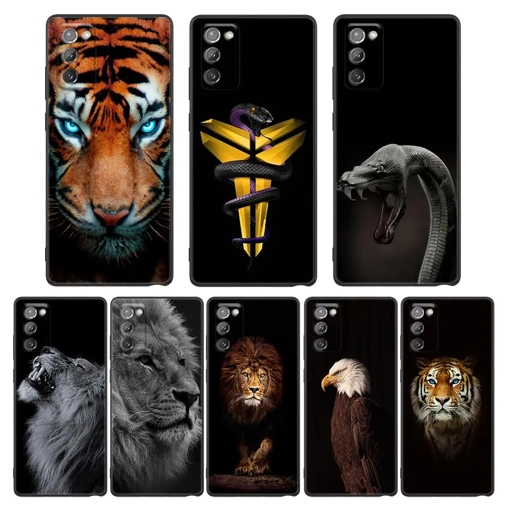 

Black Mamba Eagle Tiger Lion Phone Case for Samsung A7 A52 A53 A71 A72 A73 A91 M22 M30s M31s M33 M62 M52 F23 F41 F42 5G 4G Case