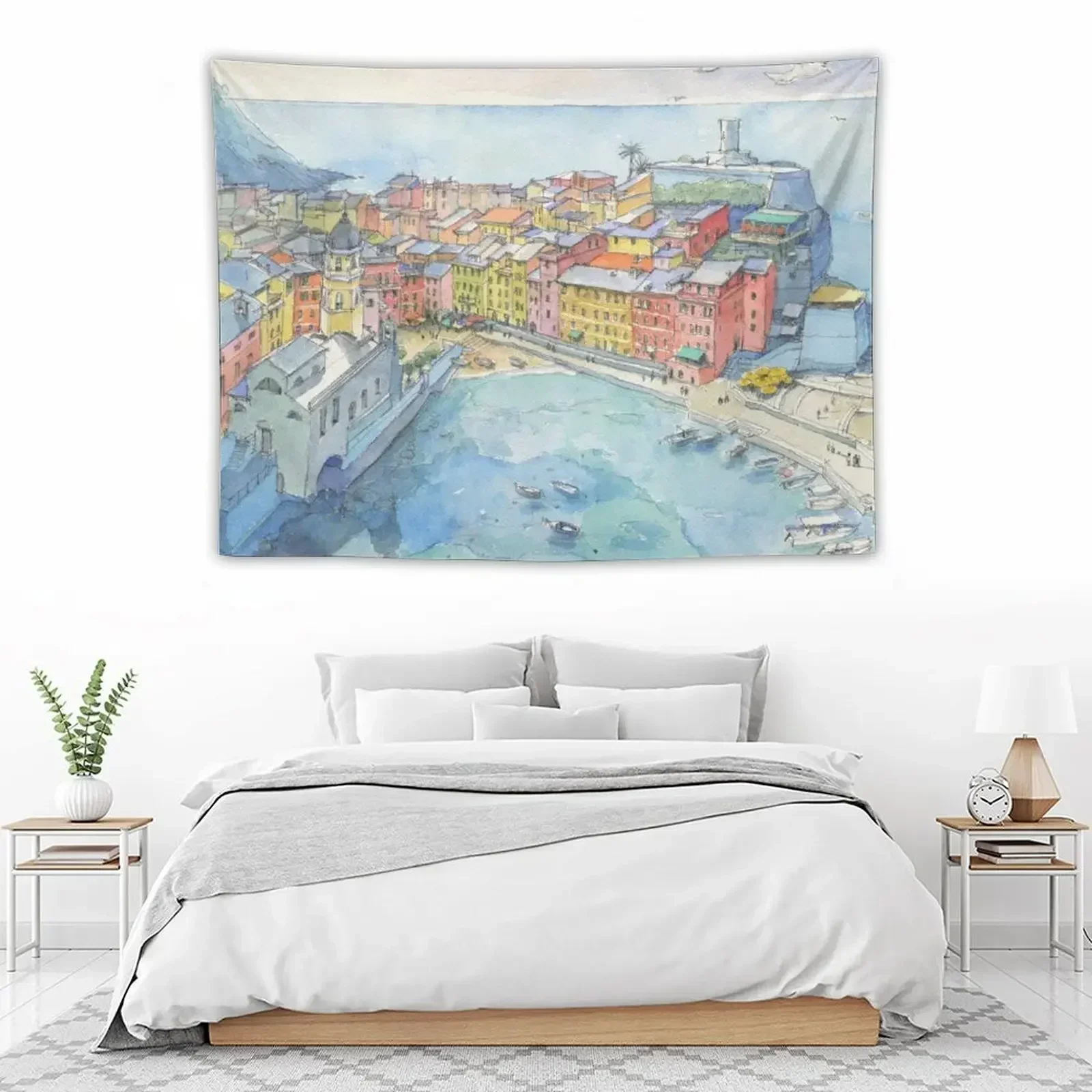 Vernazza Cinque Terre Гобелен Украшение Спальня комнаты Настенные покрытия