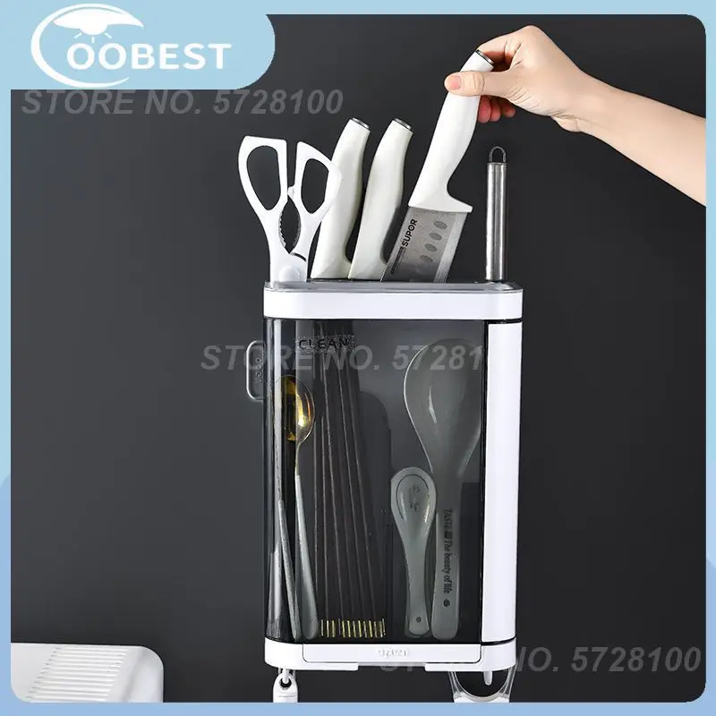 

Кухонные стойки, подъемные палочки для еды, ножи, вилки и ложки, не пачкают, бытовая коробка для хранения с двумя отделениями