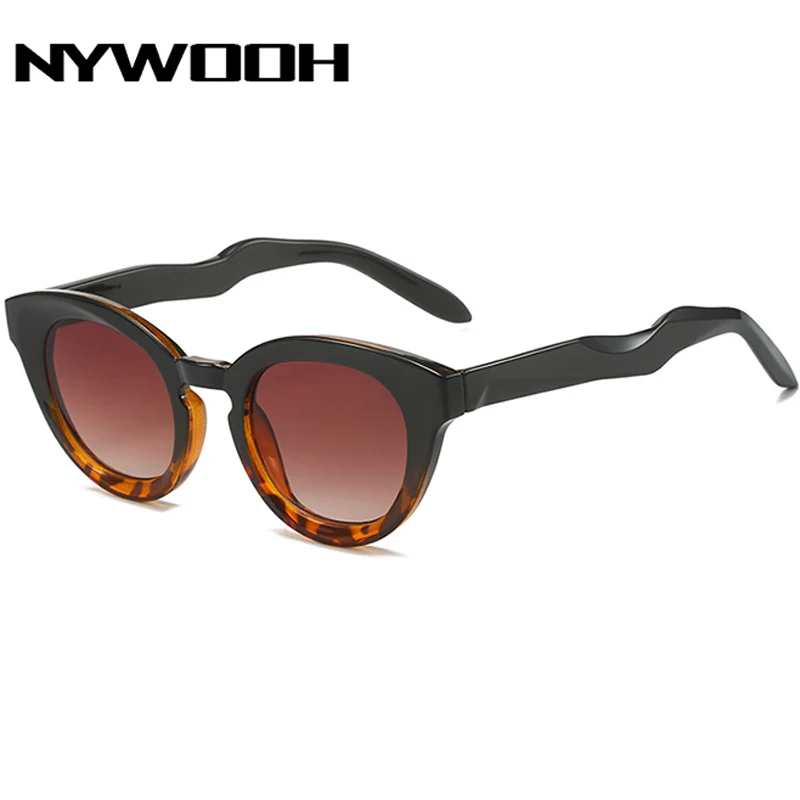 

NYWOOH 2023 Роскошные брендовые дизайнерские солнцезащитные очки Ins популярные очки в стиле хип-хоп Оттенки UV400 Модные Овальные Солнцезащитные очки для женщин и мужчин