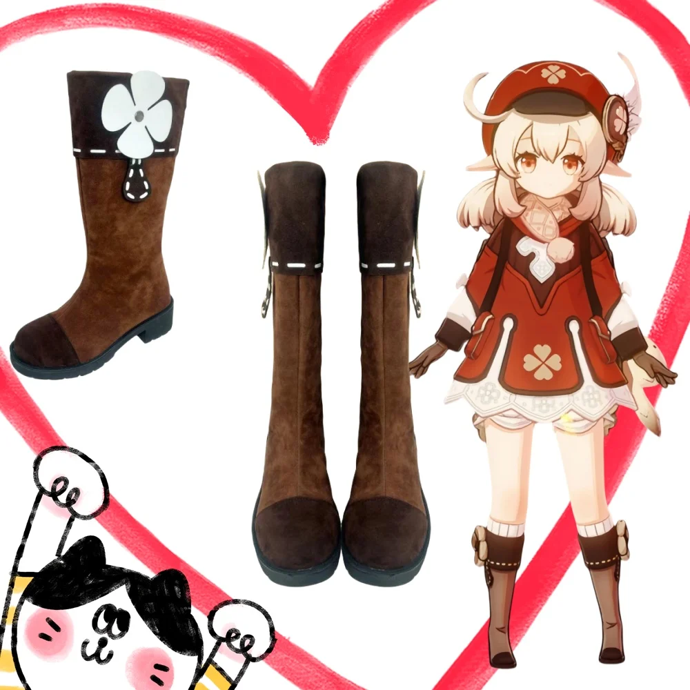 Обувь Klee Lolita для косплея Genshin Game Impact обувь ролевых игр на высоком каблуке реквизит