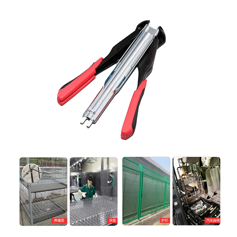 C type manual nail gun Assembling Cage Pliers Chicken Birds Poultry Cages Fence Installation Tool Animal Accessories | Инструменты