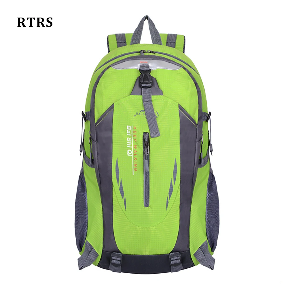 

40L Capacity Hiking Camping Backpack Men Outdoor Waterproof Light Climbing Bag Woman Cycling Bag With Waterproof Cover