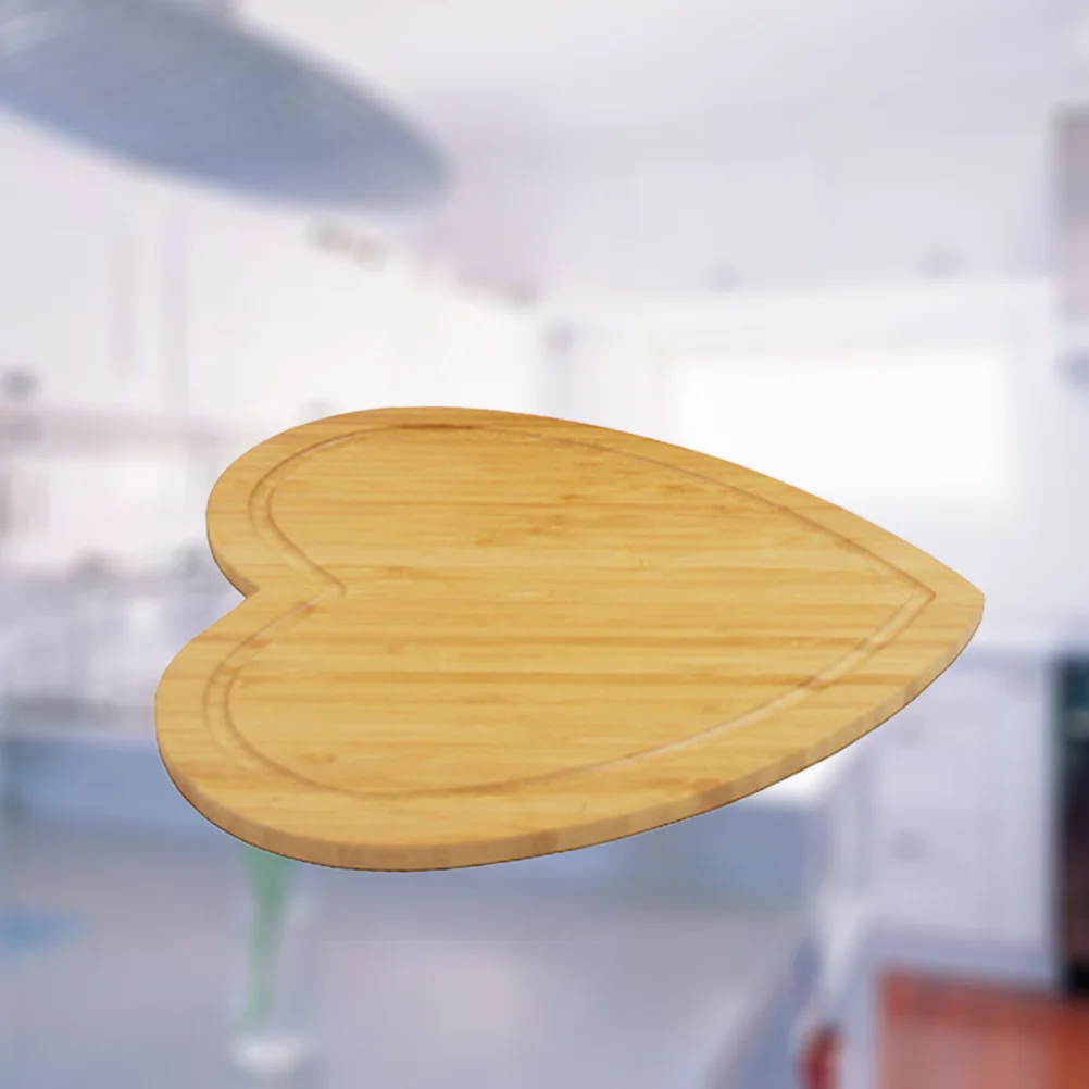 

Board Cutting Heart Chopping Shaped Wooden Platter Tray Wood Plate Charcuterie Cheese Serving Fruit Kitchen Bamboo Block Boards
