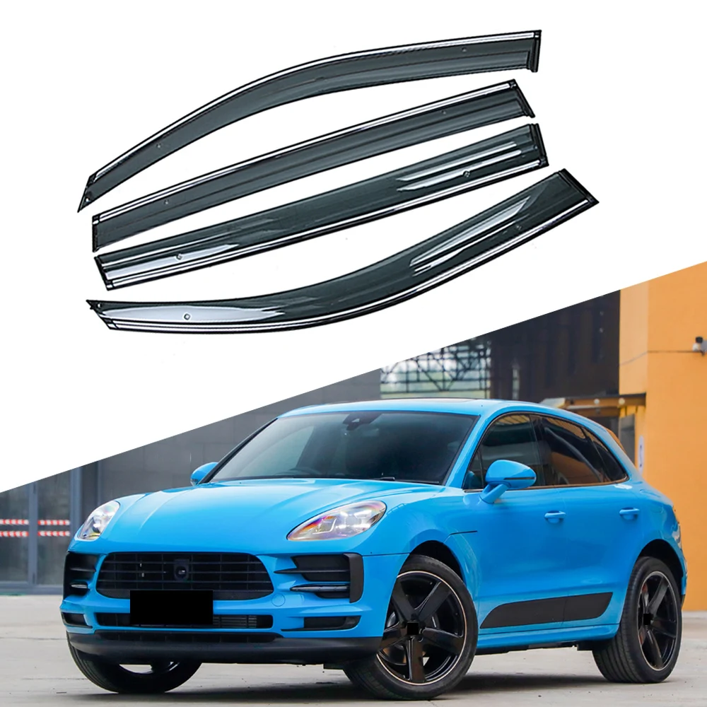 

Для PORSCHE Macan 2014, 2015, 2016, 2017, 2018, 2019, автомобильный солнцезащитный козырек от дождя, защитный чехол, наклейка на рамку