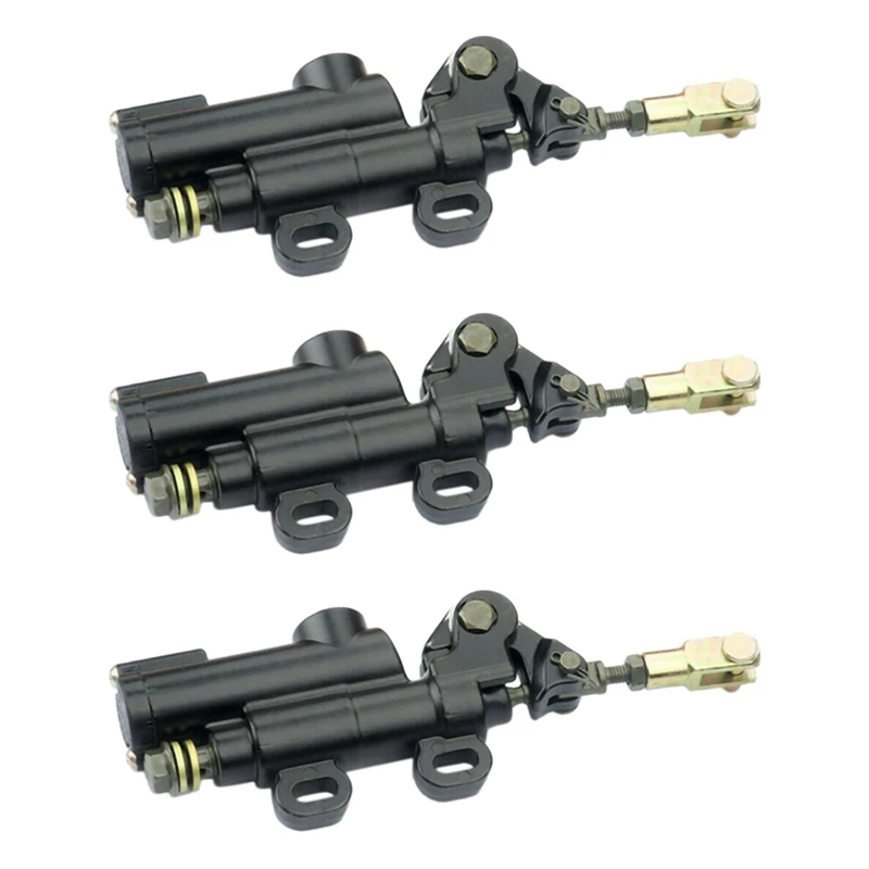 

3X Universal Motorcycle Rear Hydraulic Brake Master Cylinder Pump For Yamaha Suzuki Kawasaki ATV Dirt Bike