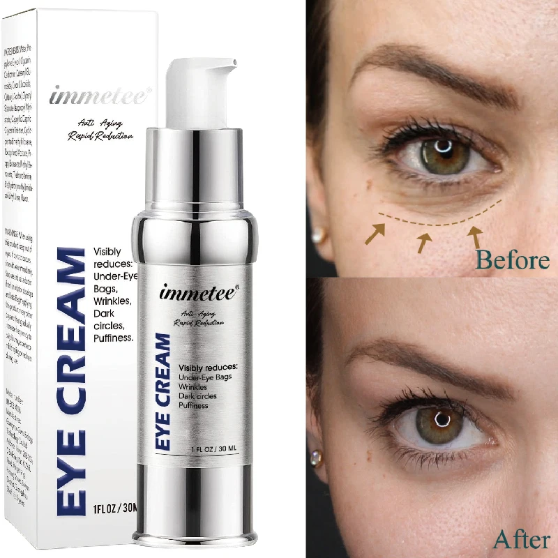 

Instant Eye Bags Removal Cream Reduce Dark Circles Eye Creeam Anti Puffiness Fade Fine Lines Wrinkles Brighten Anti-Aging Care