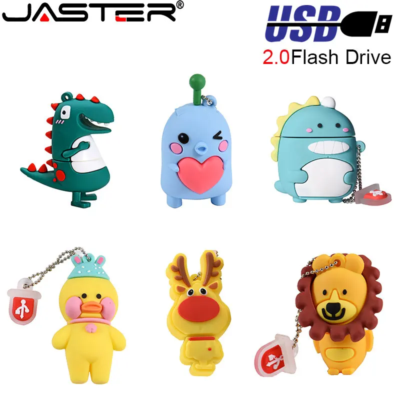 

Флеш-накопитель JASTER в виде динозавра, USB 2,0, 16 ГБ, 8 ГБ, 4 Гб