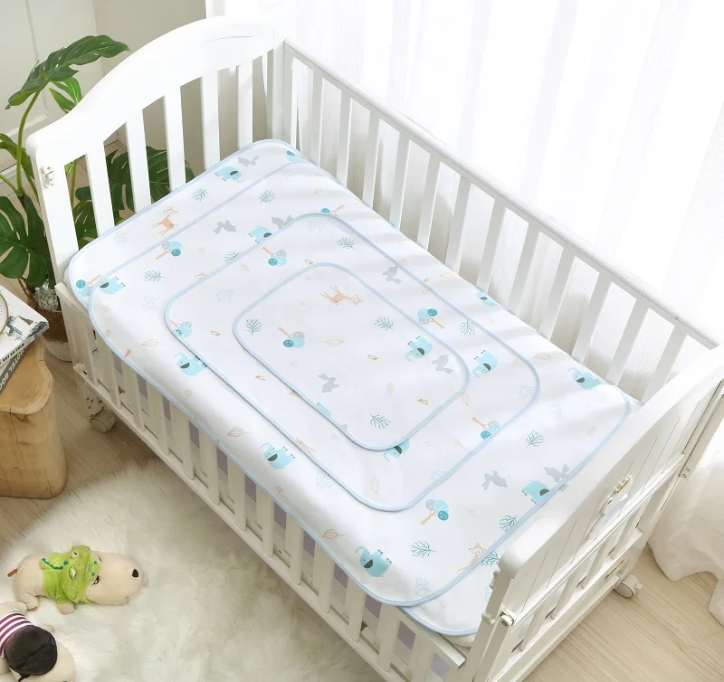 70x50cm 70x100cm Baby Newborn Cotton Bamboo Fiber Baby Diaper Changing Mat Cover Urine Pad Reusable Washable Waterproof Pads enlarge