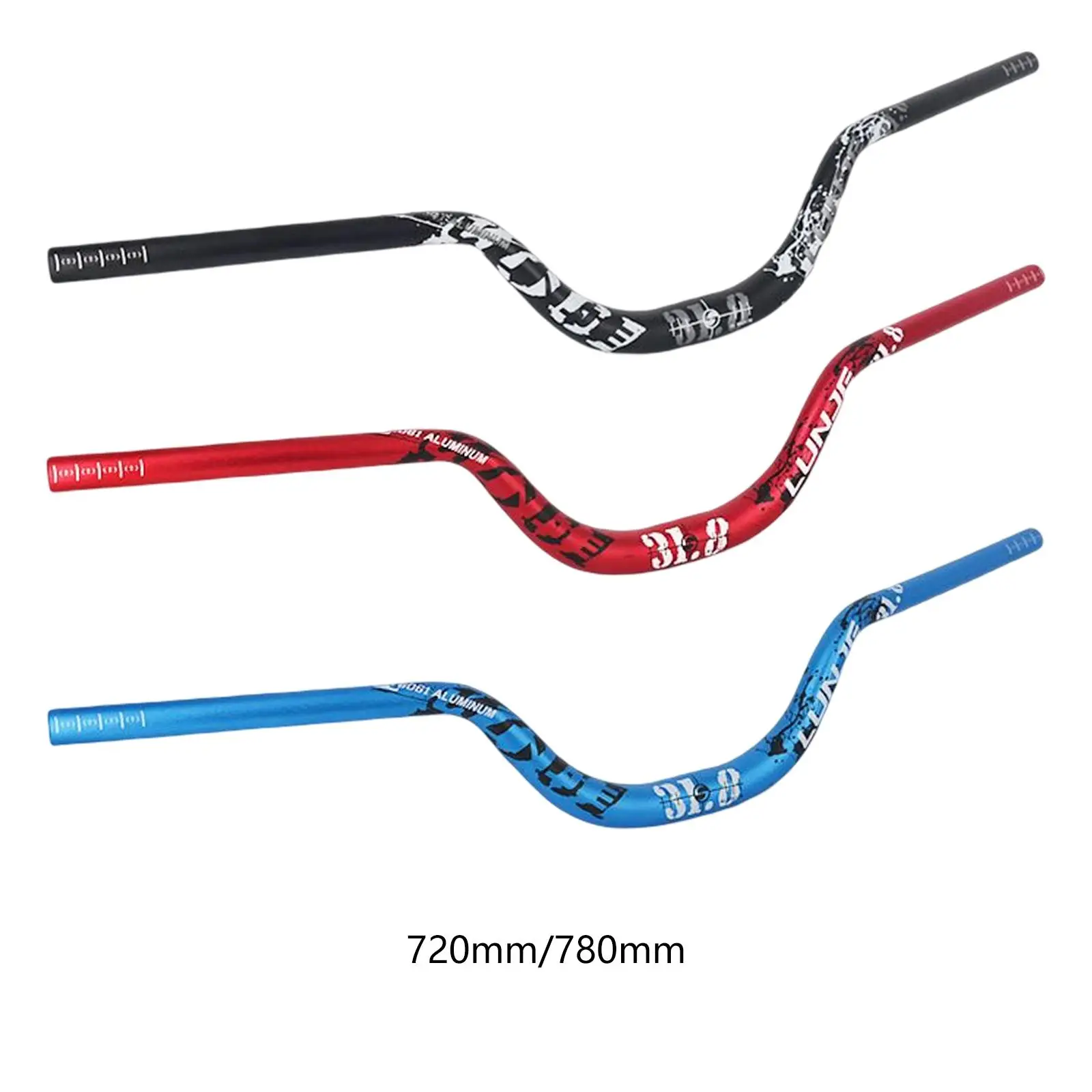 

Road Bike Handlebar Aluminium Alloy Down Hill DH Bicycle Extra Long Riser Handle Bar Cycling Handlebars Fits 22.2mm Stems