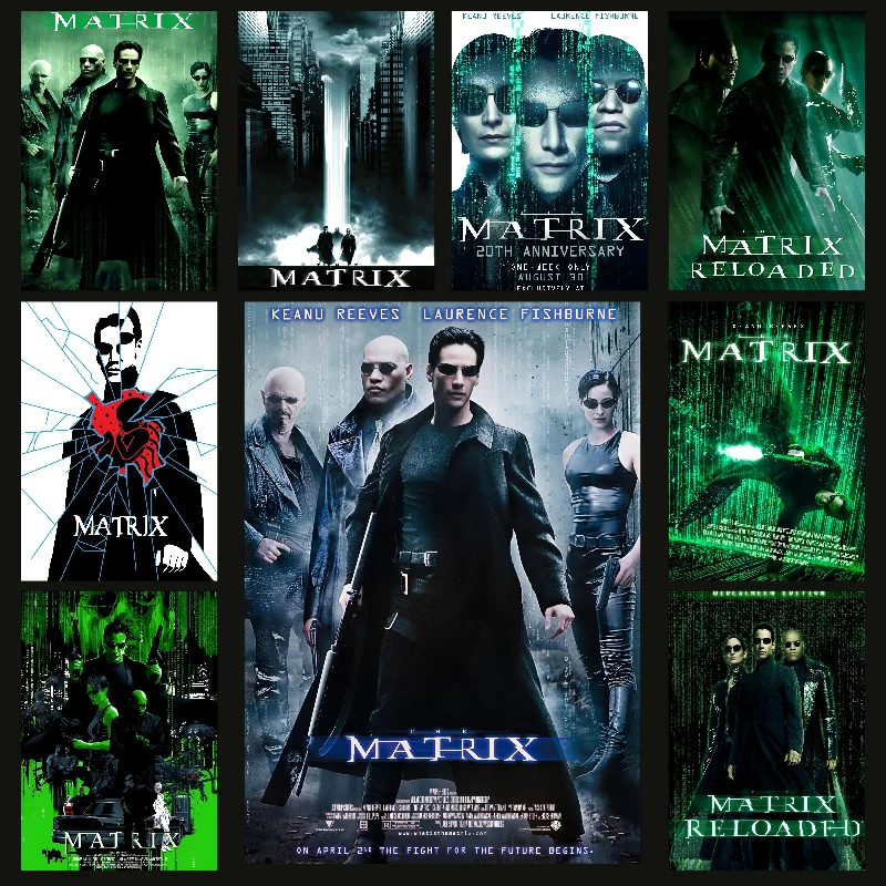 Matrix Tthem Movies T-The-M-Matrix Poster Self-adhesive Art Waterproof Paper Sticker ...