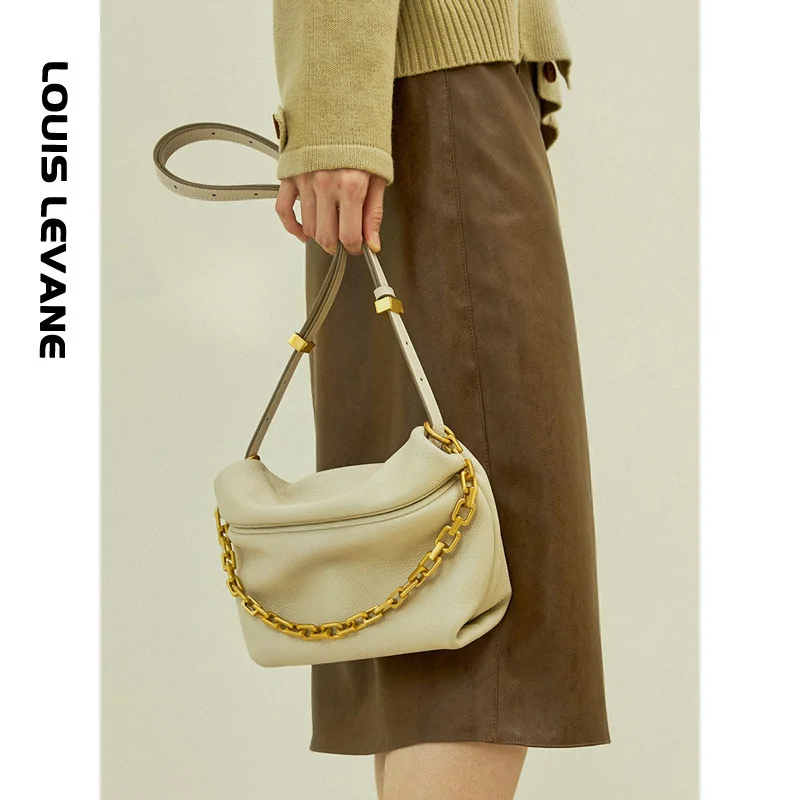 

high quality luxury brand Yunduo genuine leather niche design dumpling armpit 2023 new fashion one shoulder messenger women's ba