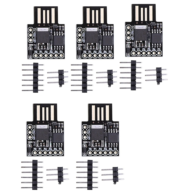 

5 шт. Digispark Kickstarter Attiny85 универсальная макетная плата Micro-USB для Arduino