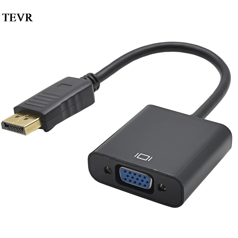 

DisplayPort Display Port DP to VGA Adapter Cable Male to Female Converter for PC Computer Laptop HDTV Monitor Projector
