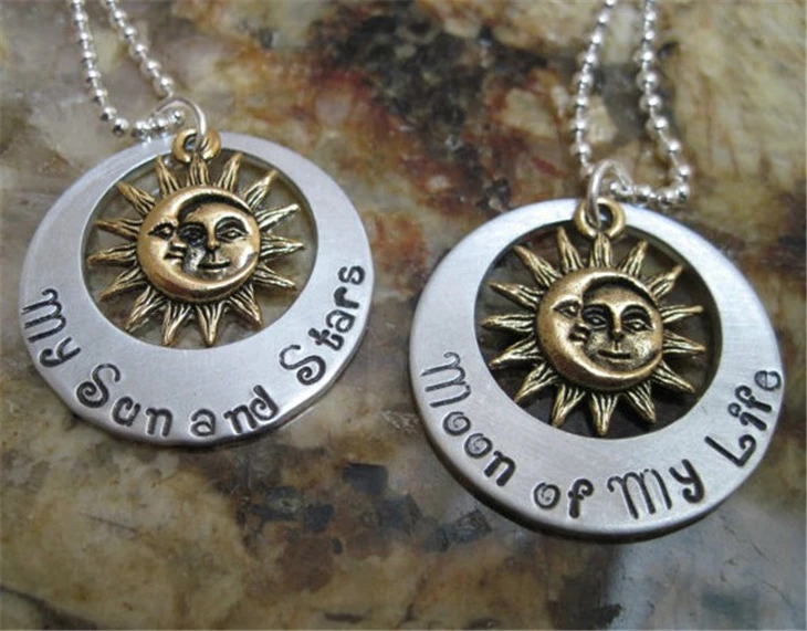 

Moon Of My Life My Sun And Stars Necklace Song Of Ice And Fire Vintage Khal Drogo Pendant Lover Best Friends Couple Wholesale