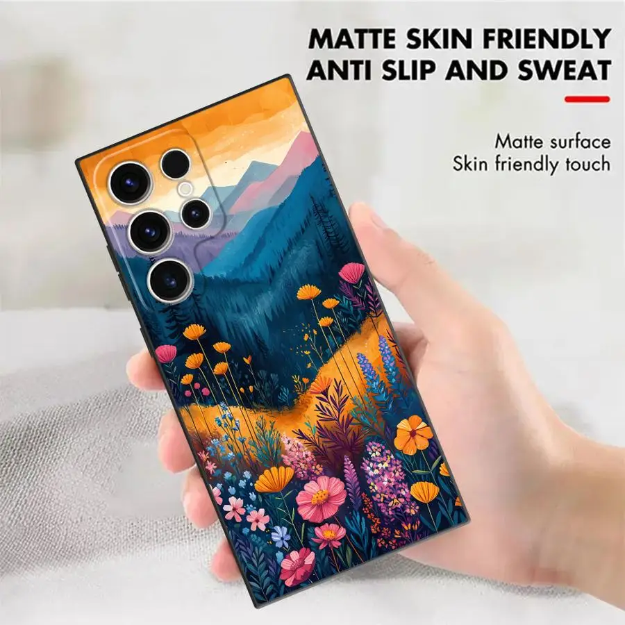 Фото Чехол Flower Sea Art для Samsung Galaxy S26 S24 Plus S23 S25 Ultra Note 20 Ultra 8 9 10 S21 FE S20 S10 S9 Funda Phone Cover №5