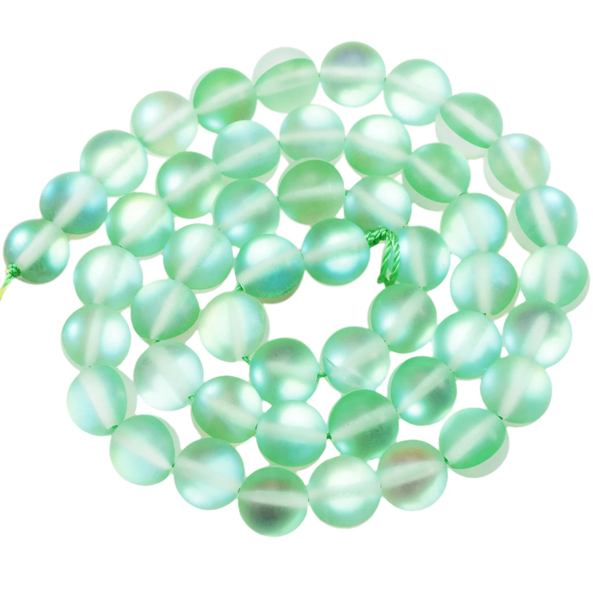 Стеклянные бусины TUMBEELLUWA с матовым блеском 8 мм круглые бусины-разделители
