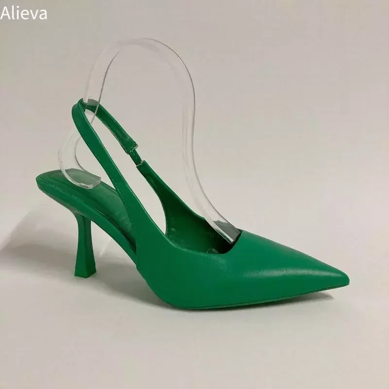 

NEW 2023 Alieva Women's Open heel fine toe shoes, high-heeled sandals needle, summer novelty 2022