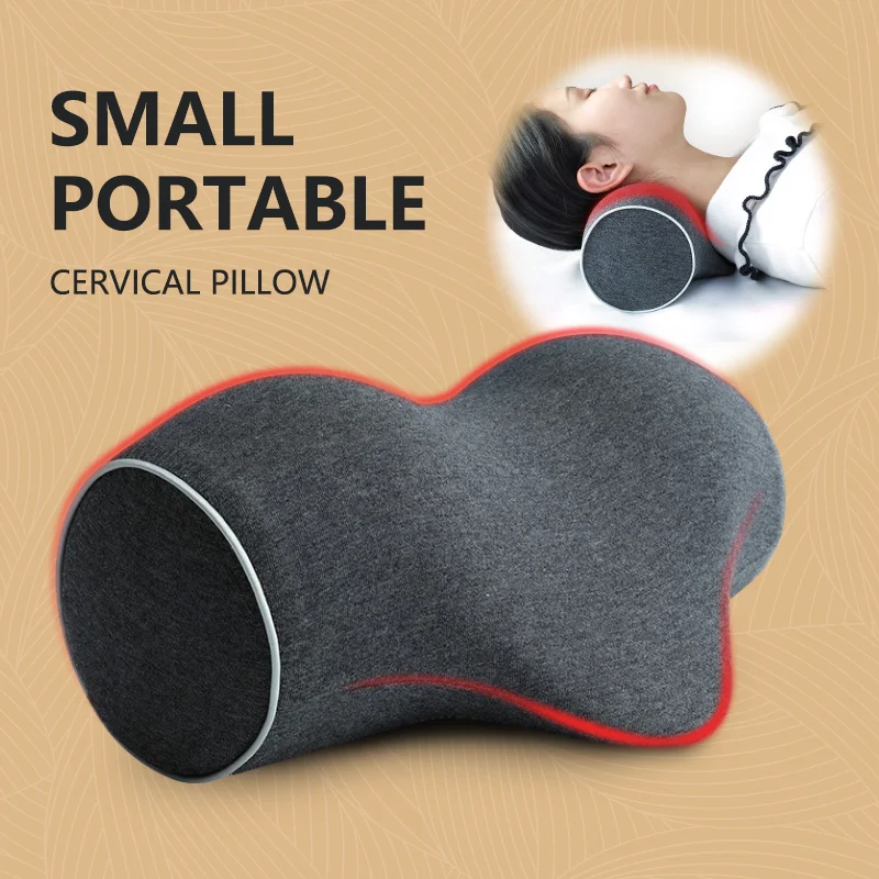 

Симпатичная портативная подушка для шеи, вогнутая Ортопедическая подушка для сна, медленно восстанавливает форму, из пены с эффектом памят...