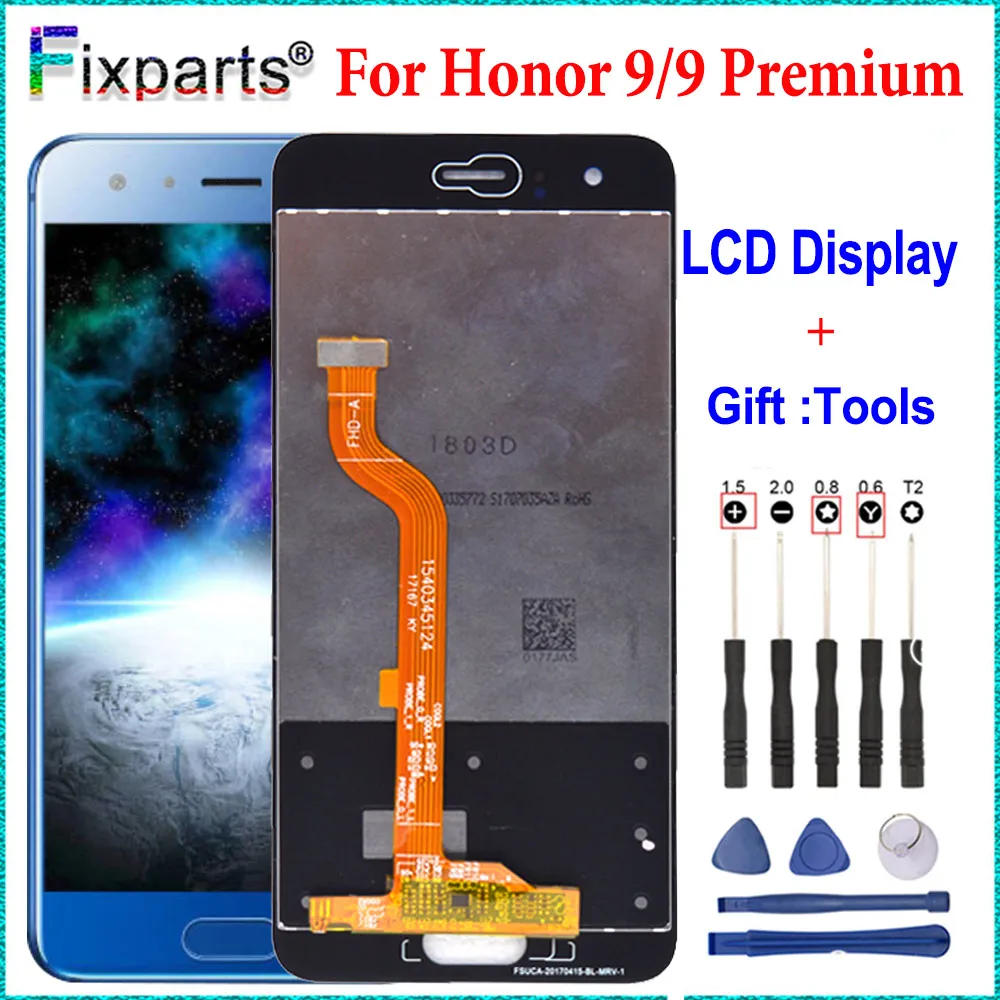 

For Huawei Honor 9 LCD Display Touch Screen For Honor9 LCD For 5.15" Huawei Honor 9 LCD With Frame STF-L09 STF-AL00 Replacemen