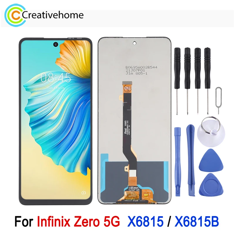 Фото 6.78-дюймовый ЖК-экран TFT для телефона Infinix Zero 5G X6815 / X6815B, ЖК-дисплей и дигитайзер сенсорного экрана, запасная часть для ремонта №1