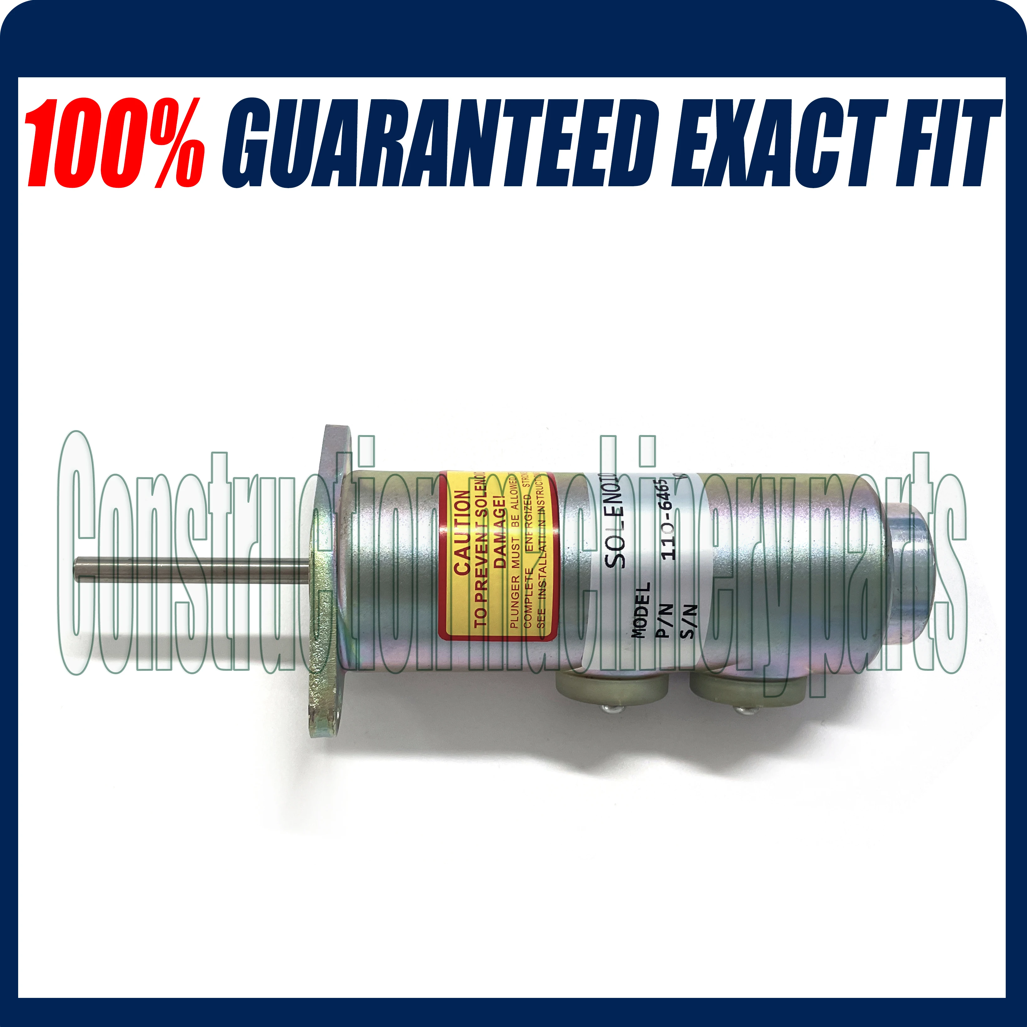 Fuel Shut Off Solenoid Valve 6T-4122 for Caterpillar 110-6465 24V - Free shipping |