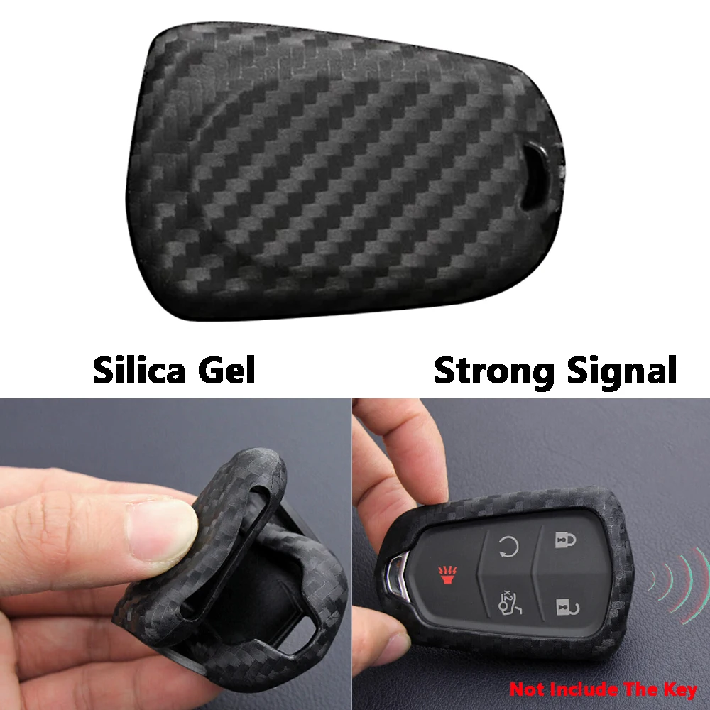 Чехол для Cadillac ATS CTS CT6 XTS XT4 силиконовый чехол из углеродного волокна