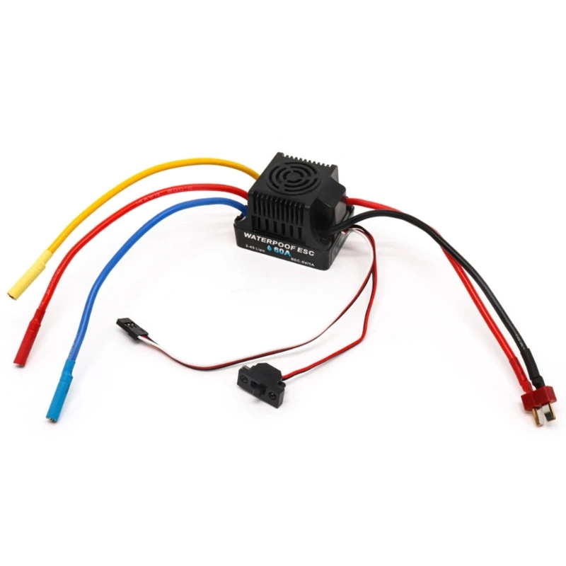 

RC Waterproof ESC 60A 80A Speed Controller for Brushless Motor Off-road RC Part Crawler ESC for 1/10 RC Car