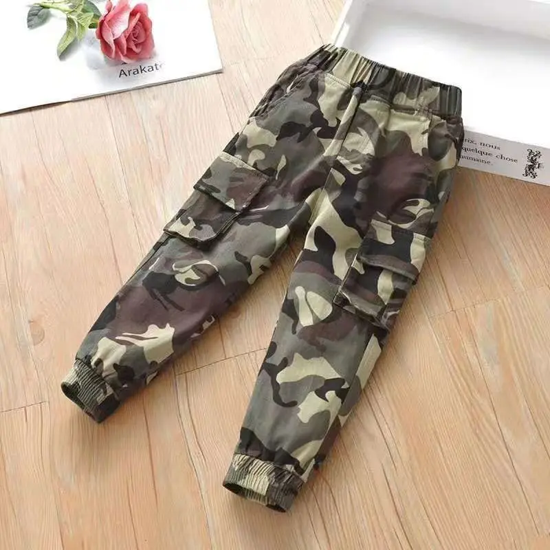 

Весна-Осень 2023, брюки для мальчиков, детская одежда, камуфляжные брюки для мальчиков, детские длинные брюки, детские брюки, военные брюки