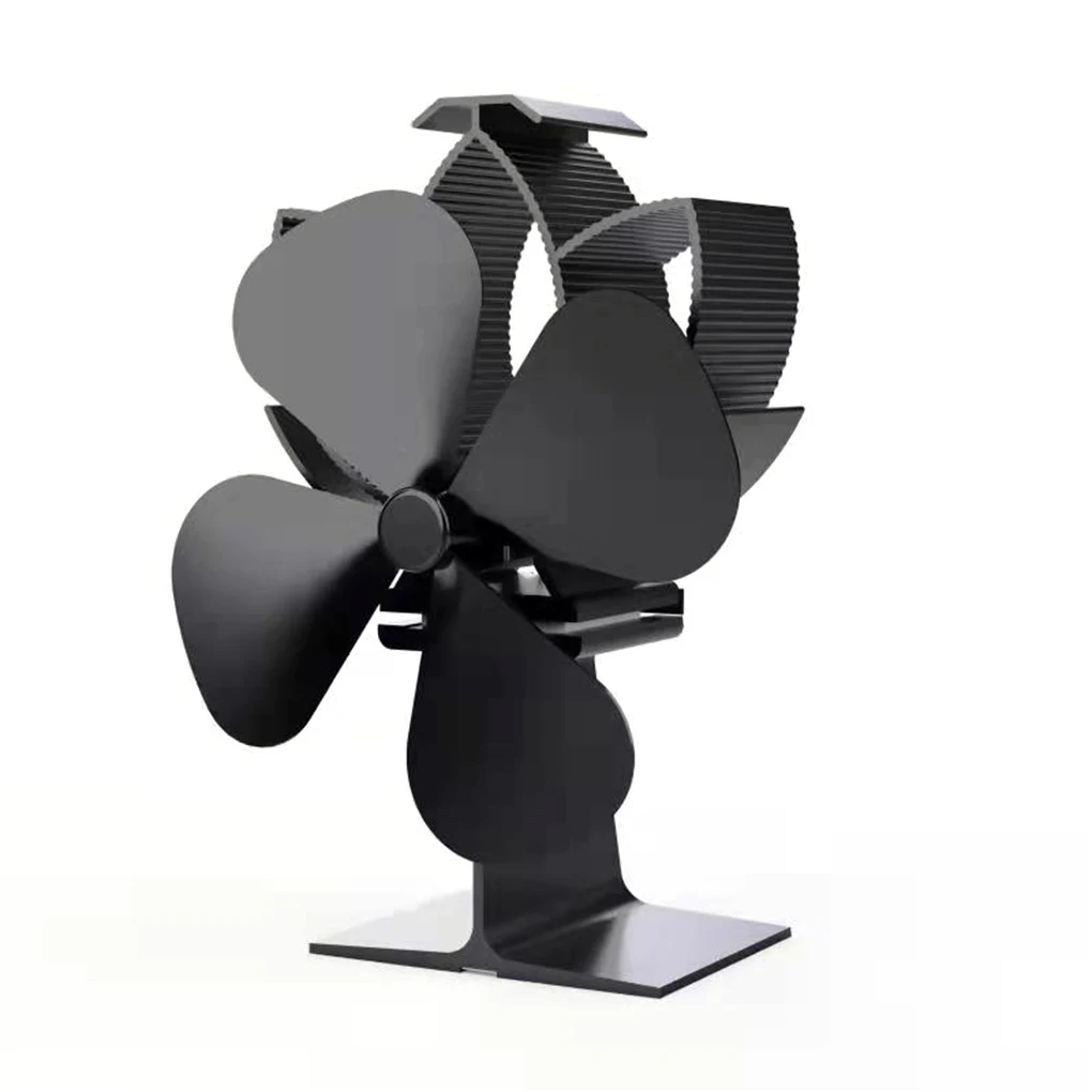 

Heat Powered Stove Fan Small Fireplace Warm Efficient House Thermal Distribution Tool Accessories for Wood Log Burning